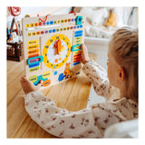 Small foot - Tableau d'apprentissage en bois indiquant l'heure souris - en allemand