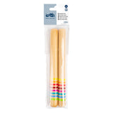 Small foot wooden colored drum sticks