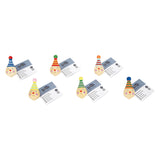 Small foot - clown toupie en bois - 6 pcs.