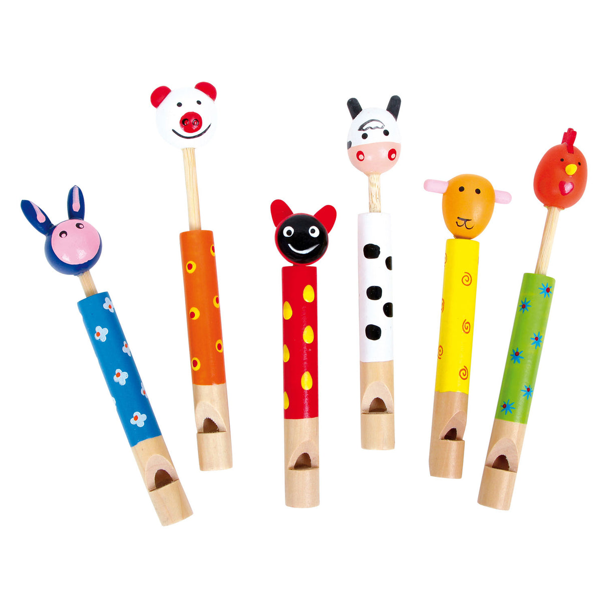 Sifflet animal petit pied, ensemble de 6