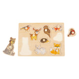 Small Foot Wood Bubble Puzzle Forest Animals, 9st.