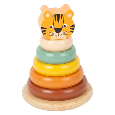 Tiger de la tour d'empilement en bois à petit pied, 7dlg.
