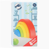 Small foot - blocs de construction en bois arc-en-ciel, 5 pcs.
