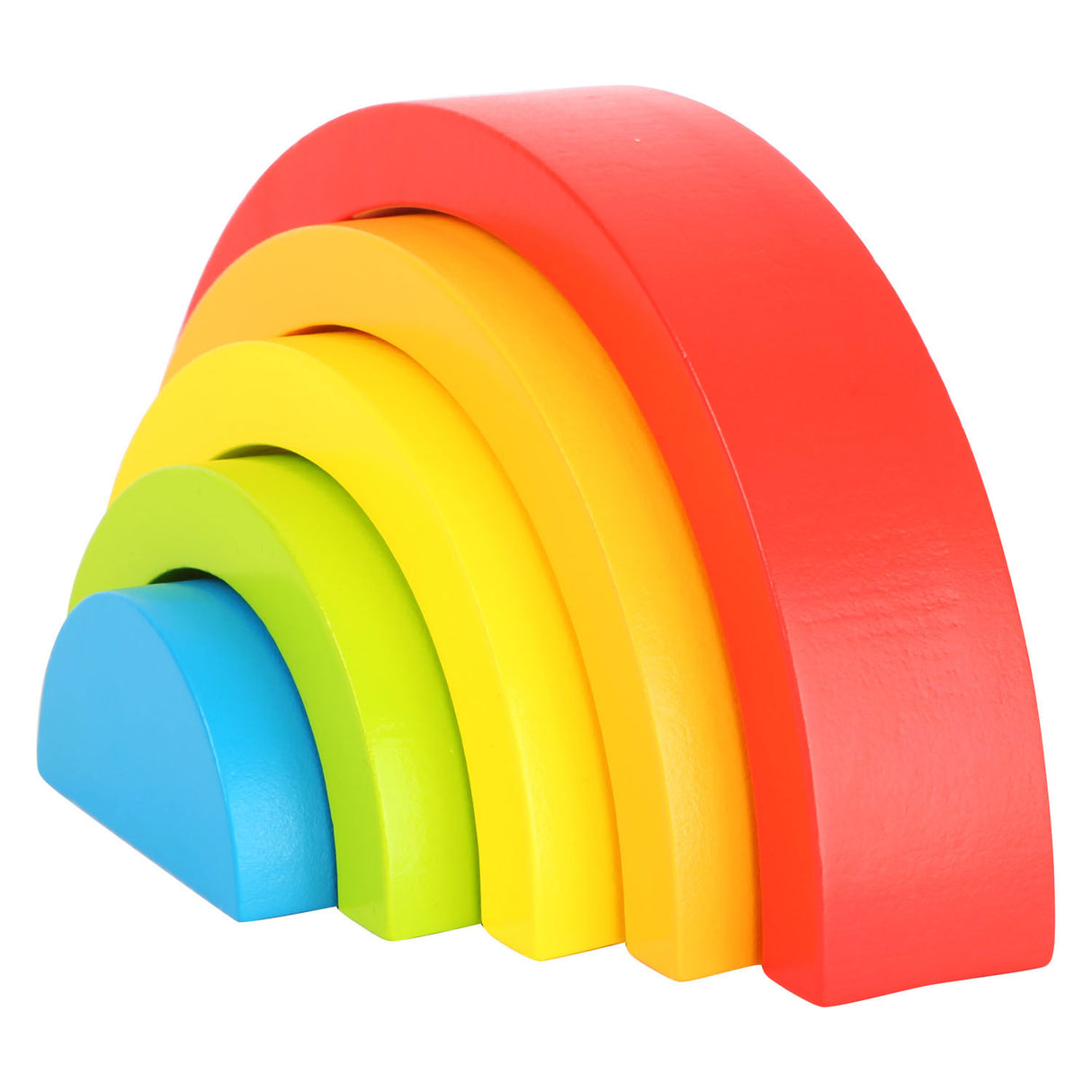 Small foot - blocs de construction en bois arc-en-ciel, 5 pcs.