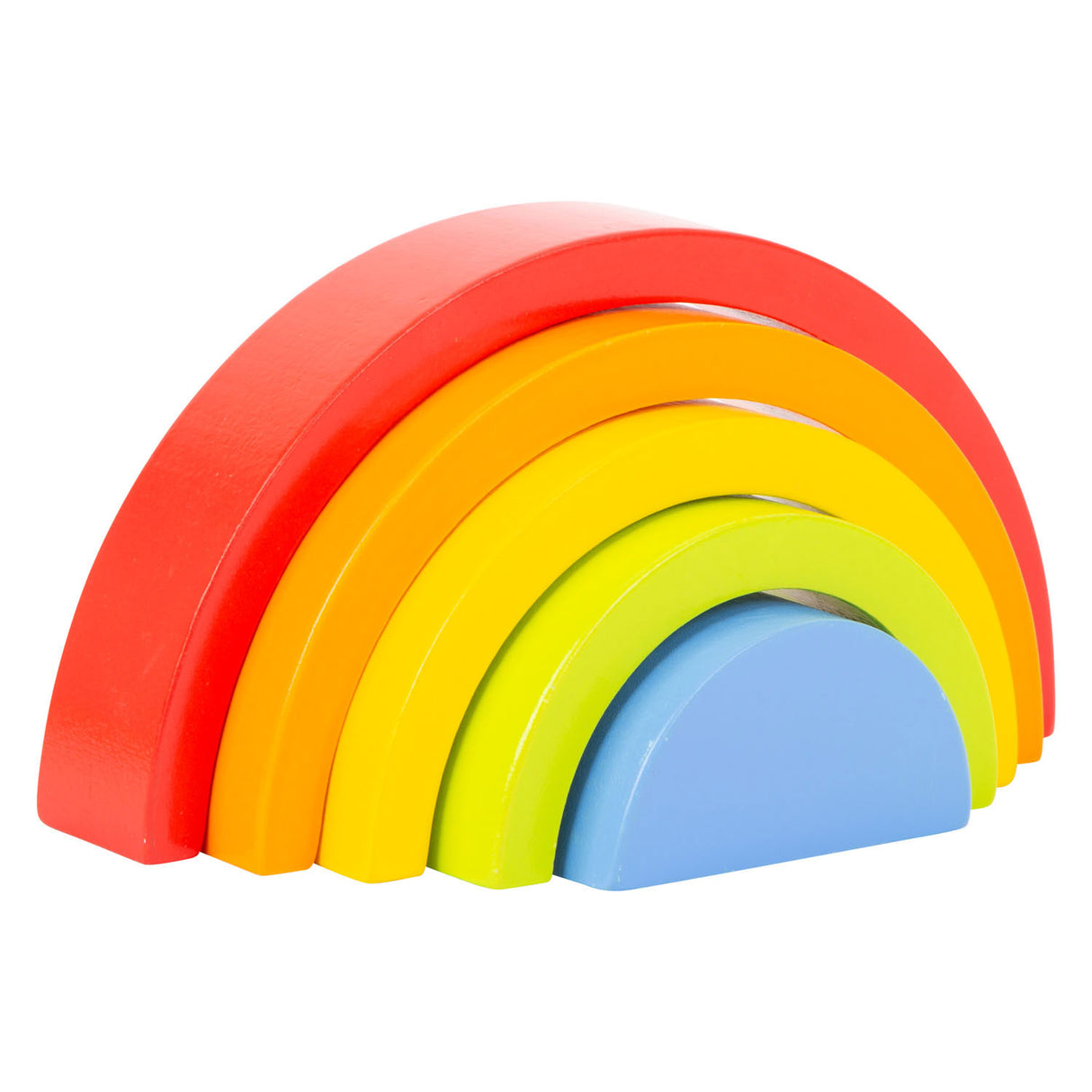 Small foot - blocs de construction en bois arc-en-ciel, 5 pcs.