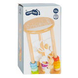 Small foot - hochet en bois motricité spirale arc-en-ciel