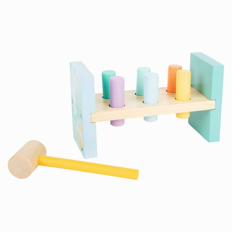 Small foot - banc marteau en bois pastel, 8 pcs.