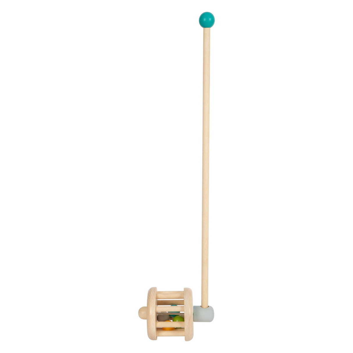 Petit pied en bois Push Figure Rolle