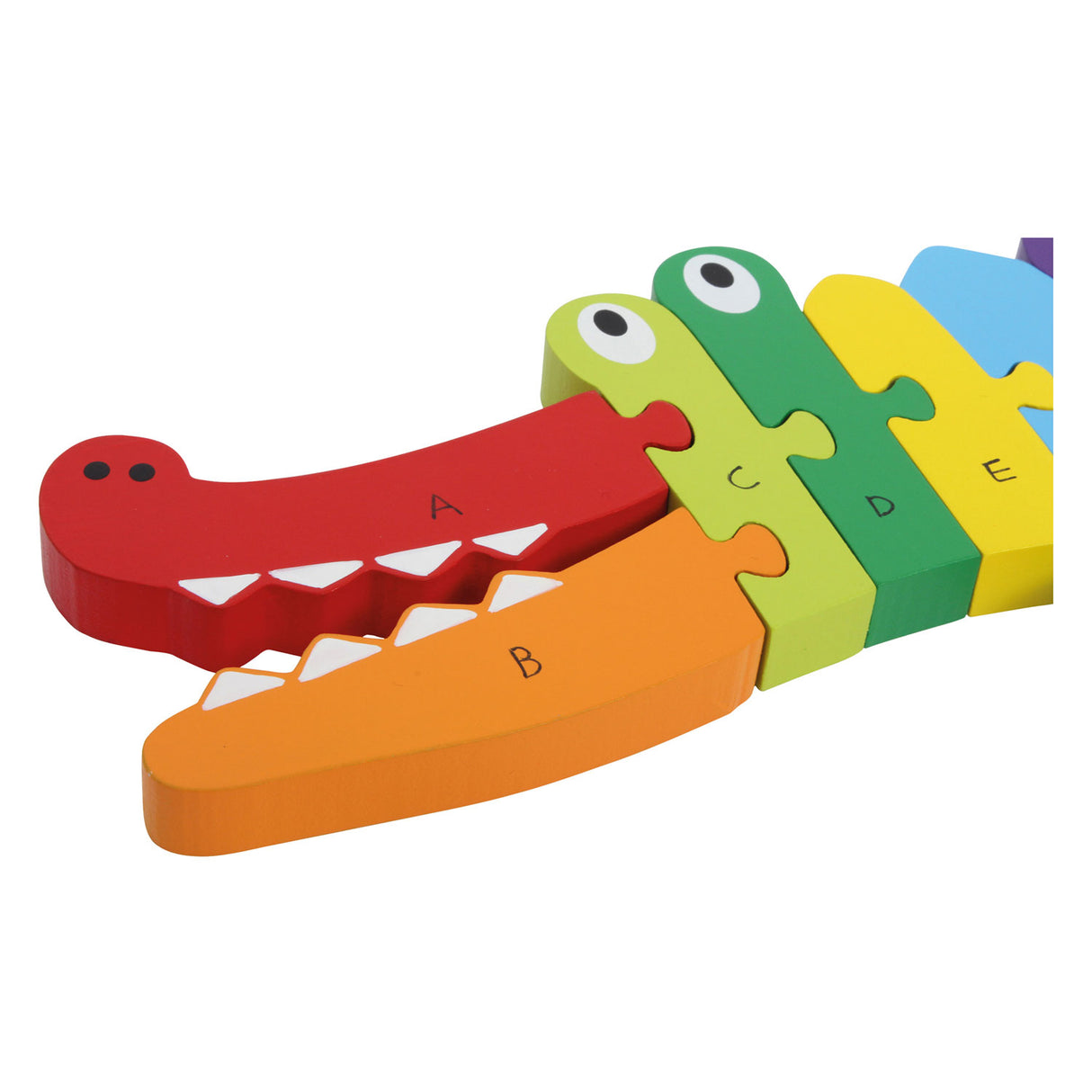 Small foot - puzzle ABC crocodile en bois, 26 pièces.