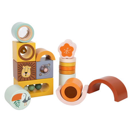 Small foot - blocs de safari en bois, 12 pcs.