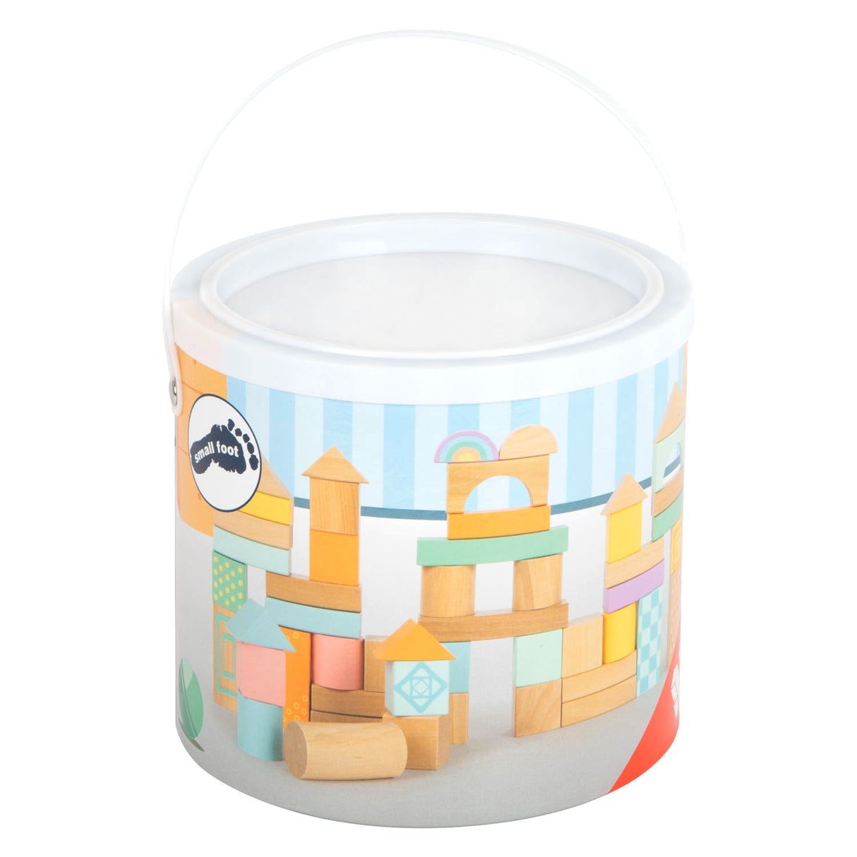 Small foot - blocs de construction en bois pastel, 50 pcs.