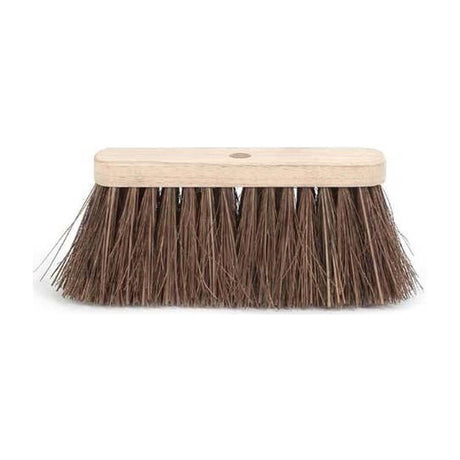 Balai de rue en bois-piassava non laqué 29cm