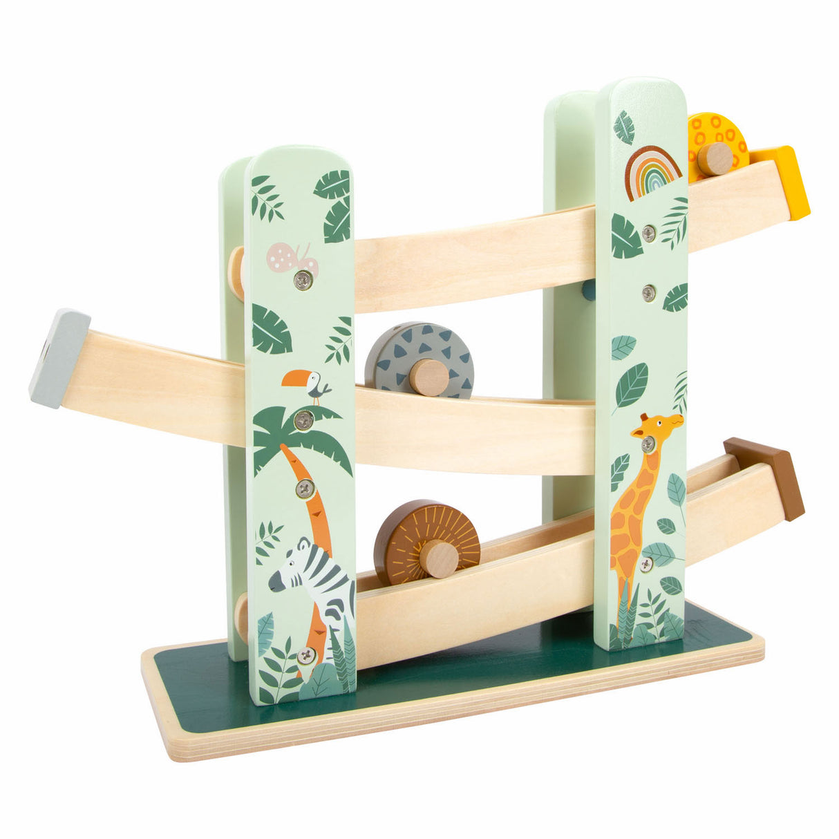 Small foot - safari sur piste de billes en bois, 4 pcs.