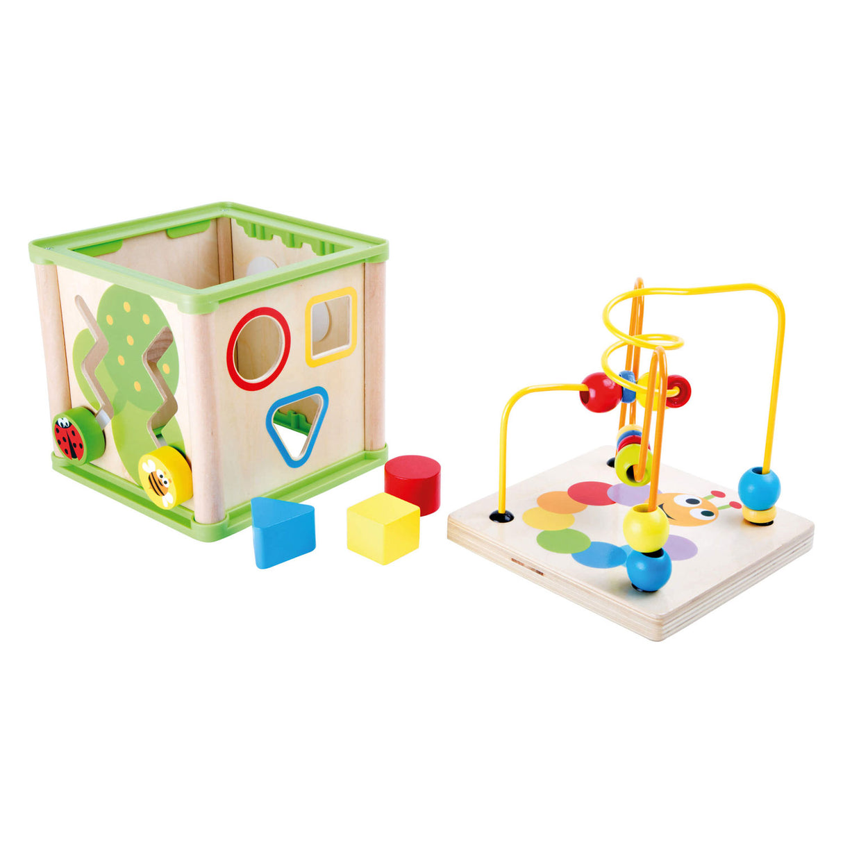 Small foot - activités en bois motricité spirale 5en1