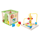 Small foot - activités en bois motricité spirale 5en1