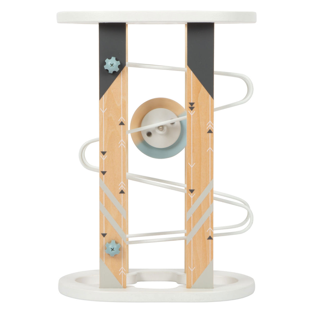 Aimant de piste en marbre en bois petit pied