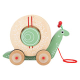 Small foot - trieur de formes de figurines en bois, escargot, 6 pcs.
