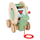 Small foot - trieur de formes de figurines en bois, escargot, 6 pcs.