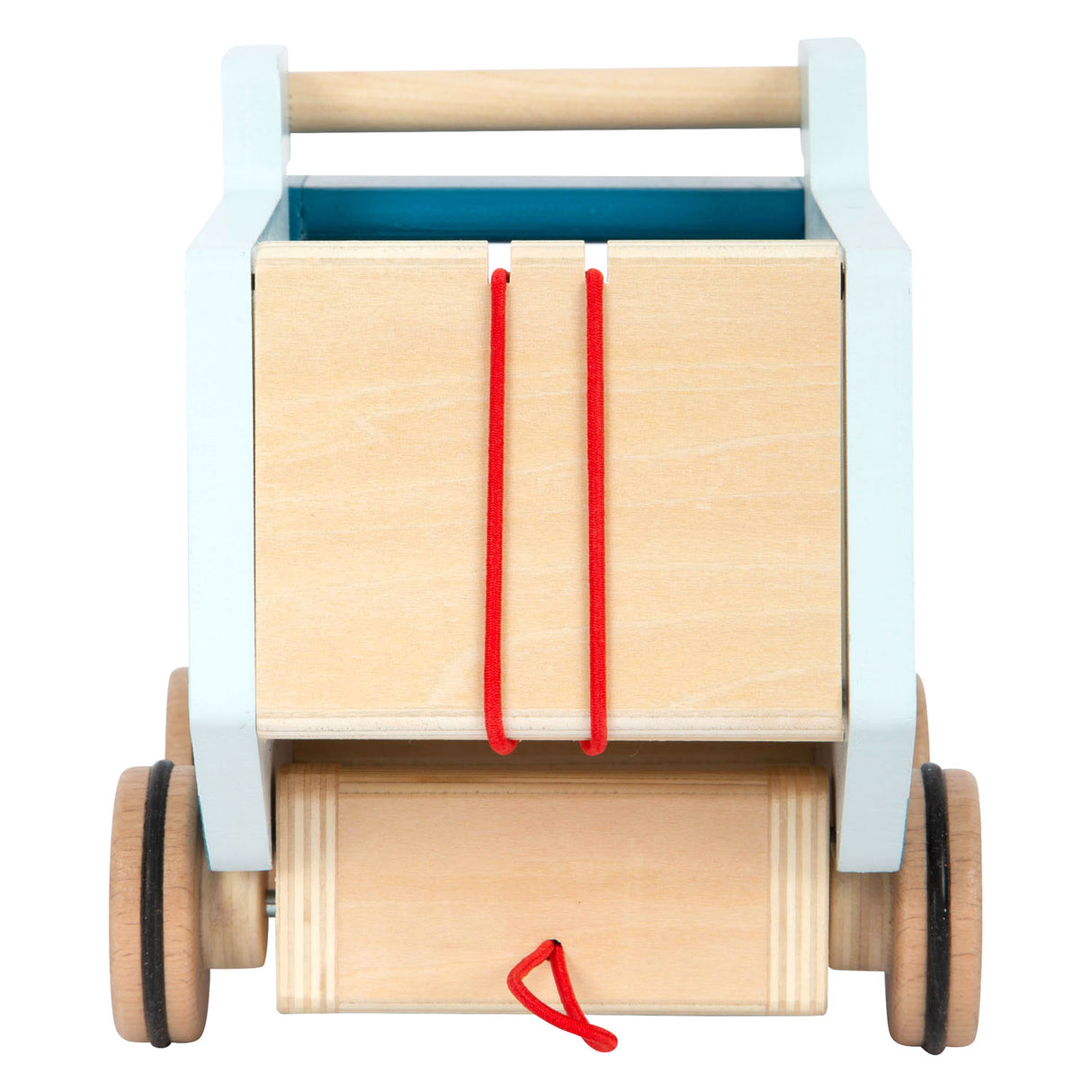 Small foot - camion benne en bois avec figurine de remorquage