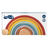 Small foot - arcs de construction arc-en-ciel en bois avec ballon,