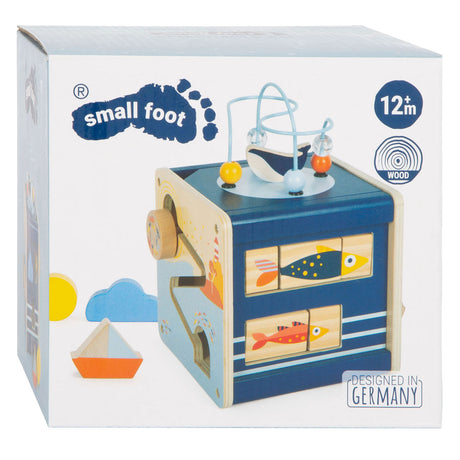Small foot - cube d'activités océan en bois