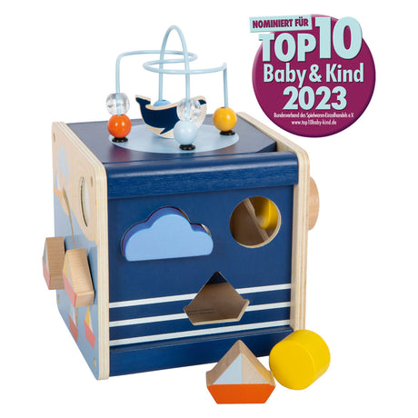 Small foot - cube d'activités océan en bois