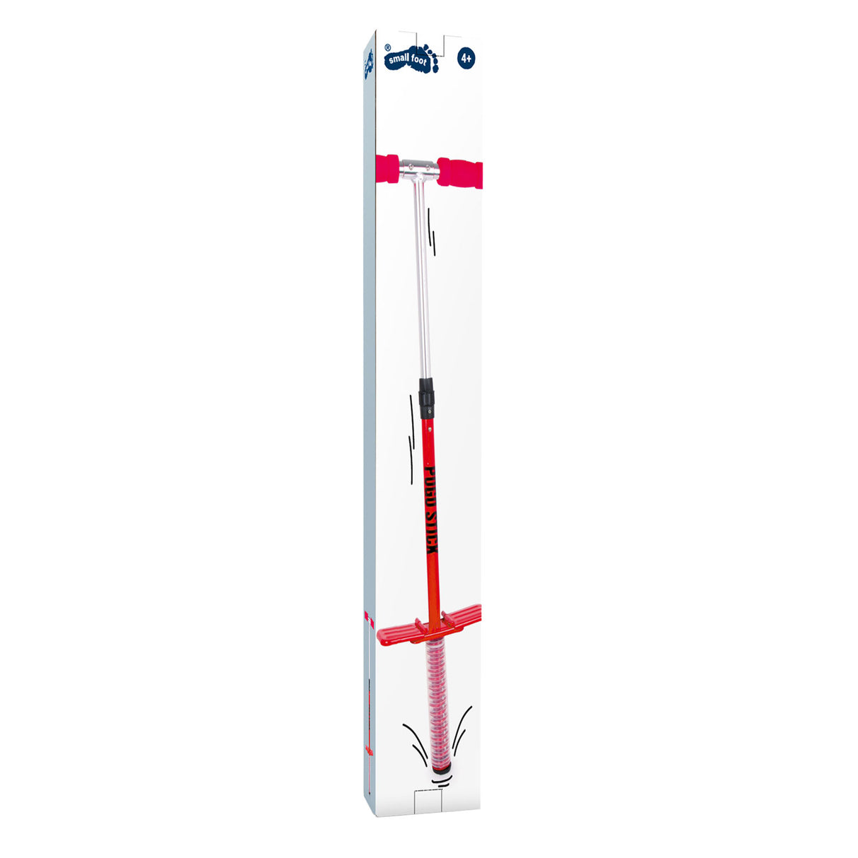 Petit pied - pogo bâton rouge