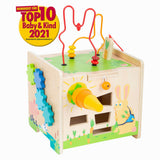 Small foot - cube d'activités en bois et lapin spirale motricité
