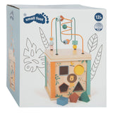 Petit pied - activité en bois cubus et safari moteur