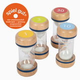 Small foot - ensemble de sabliers en bois xl, 4 pcs.