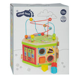 Small foot - cube d'activités en bois avec spirale safari motricité