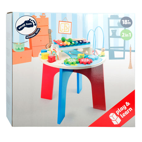 Small foot - activités en bois et table musicale 2en1