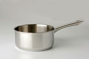 Casserole Eurocuisine en acier inoxydable de 14 cm avec poignées en acier 1 litre