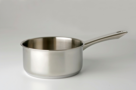 Casserole Eurocuisine en acier inoxydable de 14 cm avec poignées en acier 1 litre