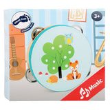 Small foot - tambourin en bois petit renard