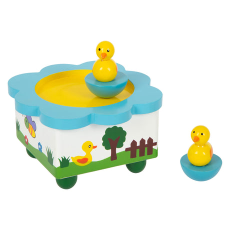 Small foot - canard boîte à musique en bois