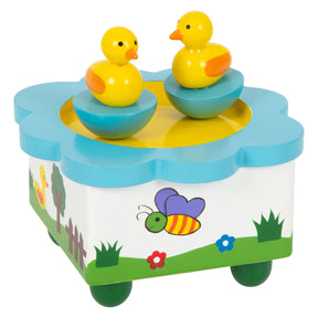 Small foot - canard boîte à musique en bois