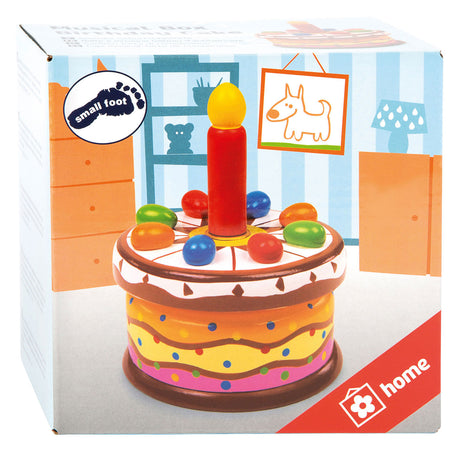 Small foot - gâteau d'anniversaire boîte à musique en bois