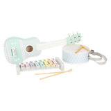 Small foot - set d'instruments de musique en bois pastel, 7 pièces,
