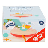 Small foot - jouet de bain canoë en bois pélican à remonter