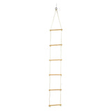 Small foot touwladder met 6 treden, 200cm