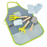 Small foot garden apron with garden tools, 7dlg.