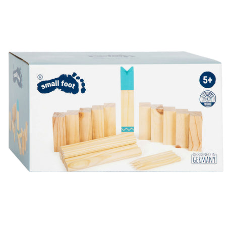 Petit pied - jeu de lancement compact Kub en bois, 21dlg.