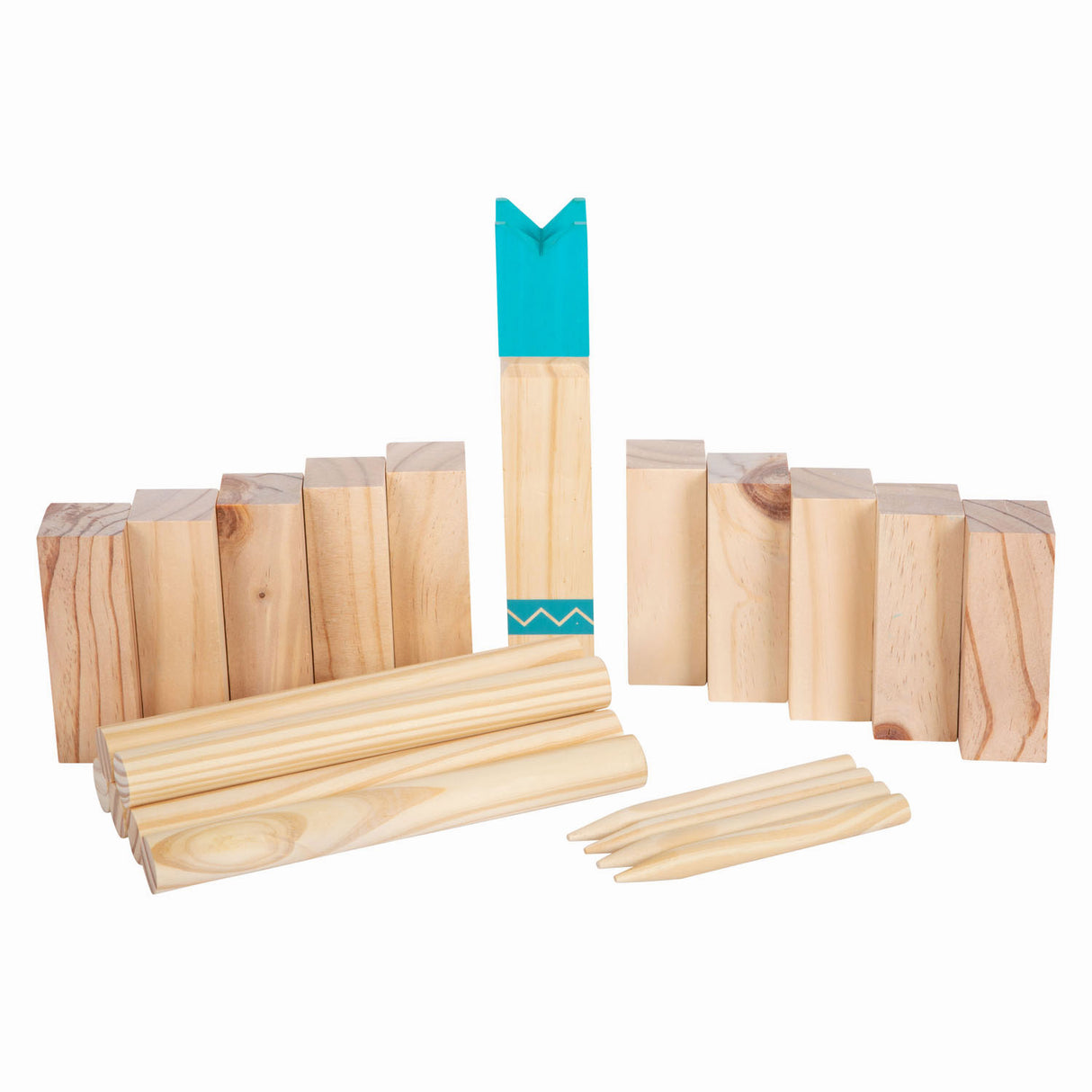 Petit pied - jeu de lancement compact Kub en bois, 21dlg.