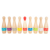 Small Foot - Cone en bois avec motif en zigzag, 11dlg.