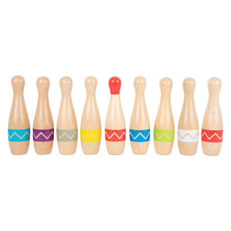 Small Foot - Cone en bois avec motif en zigzag, 11dlg.