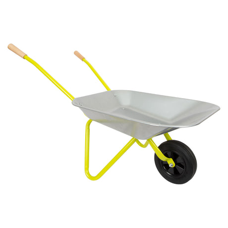 Petit pied - brouette métallique avec outils de jardin, 5dlg.
