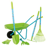 Petit pied - outils de jardin avec brouette verte, 8dlg.