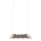 Swing del nido di piccoli piedi con telaio in legno, 100x100 cm