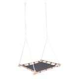 Swing del nido di piccoli piedi con telaio in legno, 100x100 cm